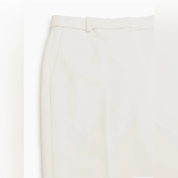 Aritzia Babaton Minter Pants Matte Pearl Size 6 Straight Leg (Re)ssential - Picture 7 of 12